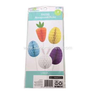 5PCS Easter Honeydpmb Decor